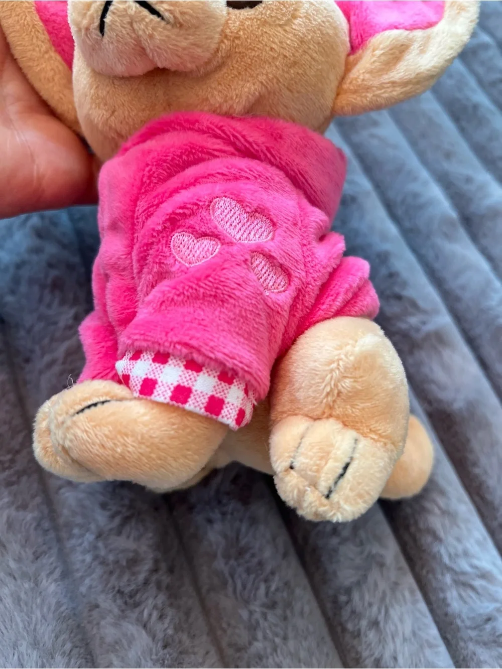 Plush Chihuahua Toy in Pink Hoodie